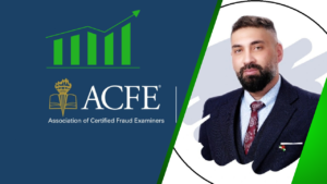 Certified Fraud Examiner Profile Featuring Acfe Logo And Branding