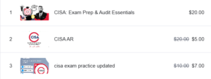 Discounted CISA exam prep guides and updated practice tests for Certified Information Systems Auditor study.