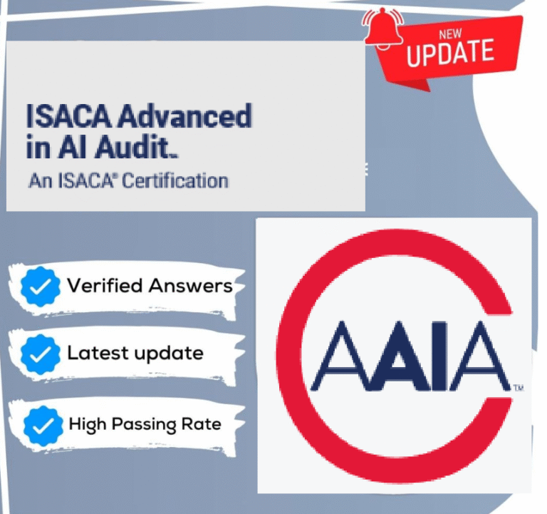Advanced AI Audit:AAIA – ISACA EXAM Practice Questions