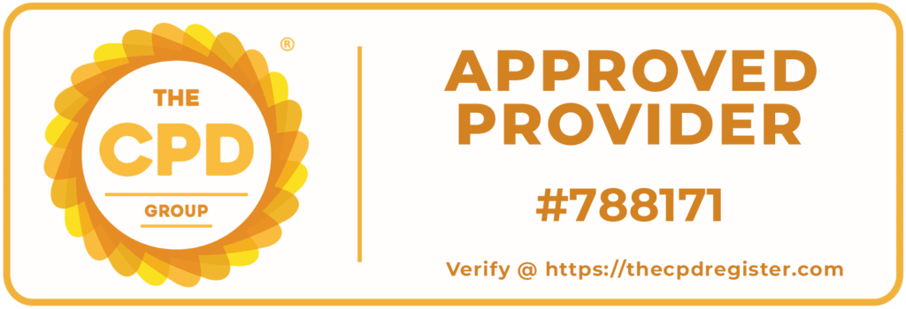The CPD Group Approved Provider Badge for Continuing Professional Development certification.