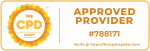 The CPD Group Approved Provider Badge for Continuing Professional Development certification.