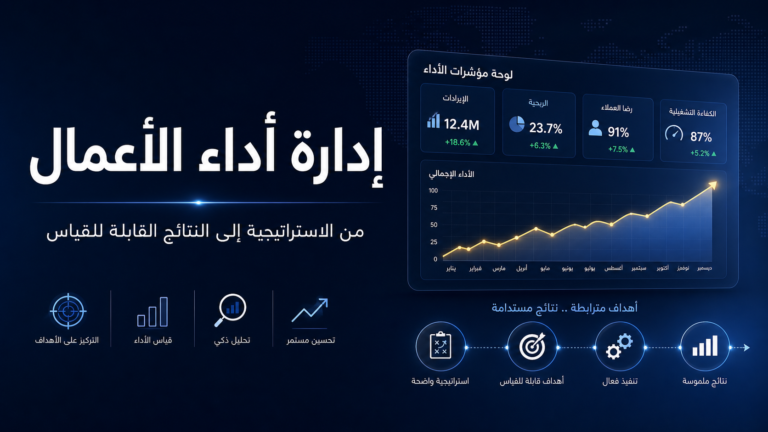 أدارة أداء الأعمال: دليل عملي