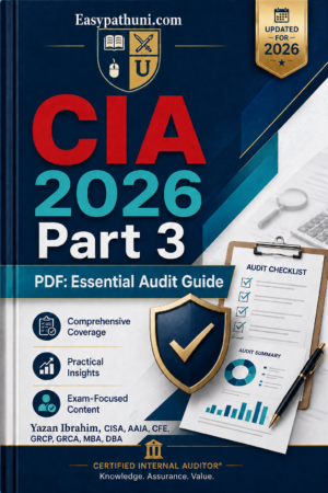 CIA 2026 Part 3 Essential Audit Guide PDF cover, updated exam study guide.