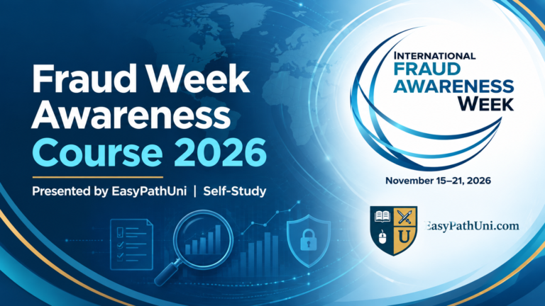 Fraud Week Awareness Course 2026– Presented by EasyPathUni Self-Study